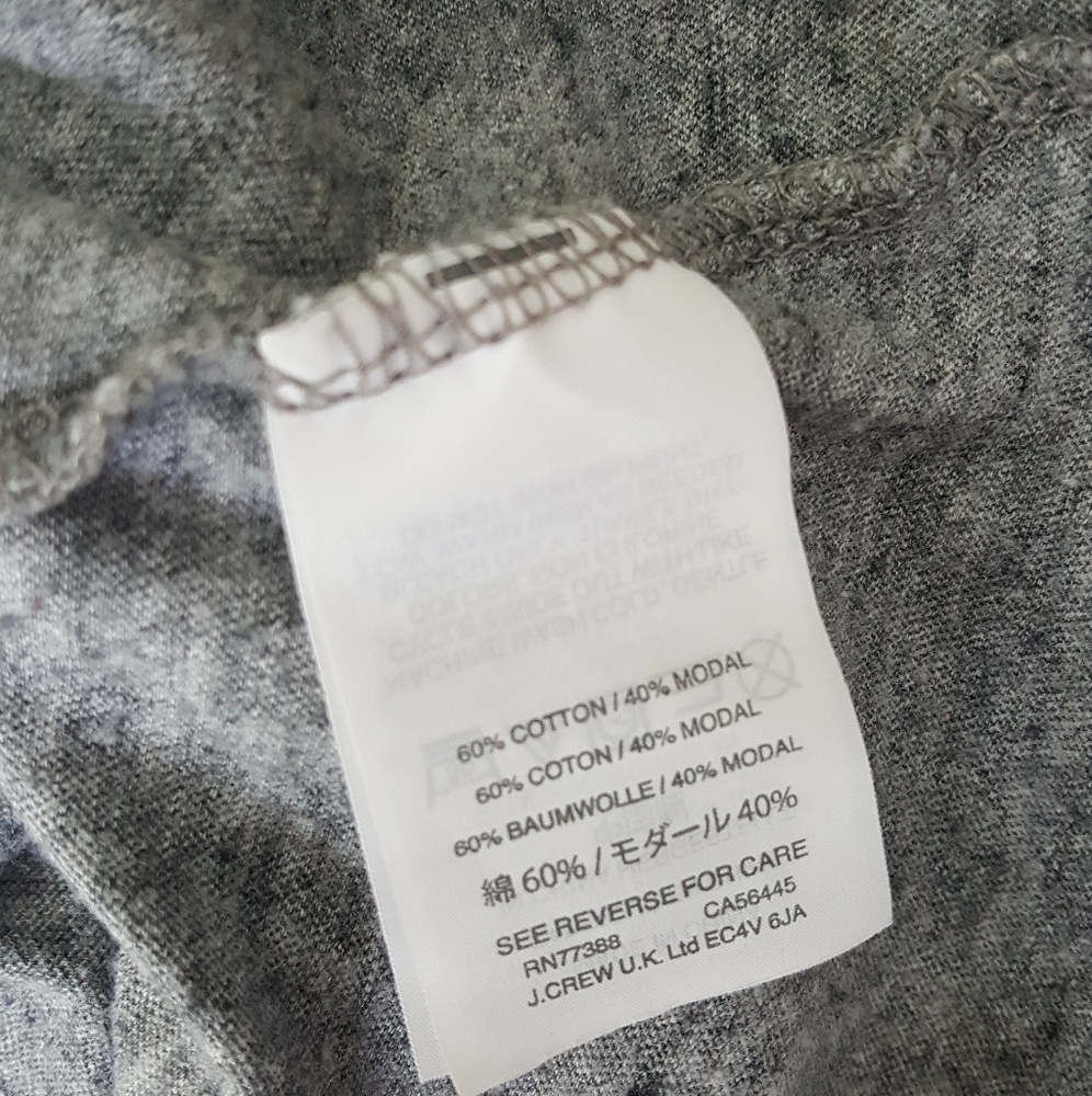 *3/20 J.CREW Gray London City Crewneck Graphic Tee - Picture 7 of 7